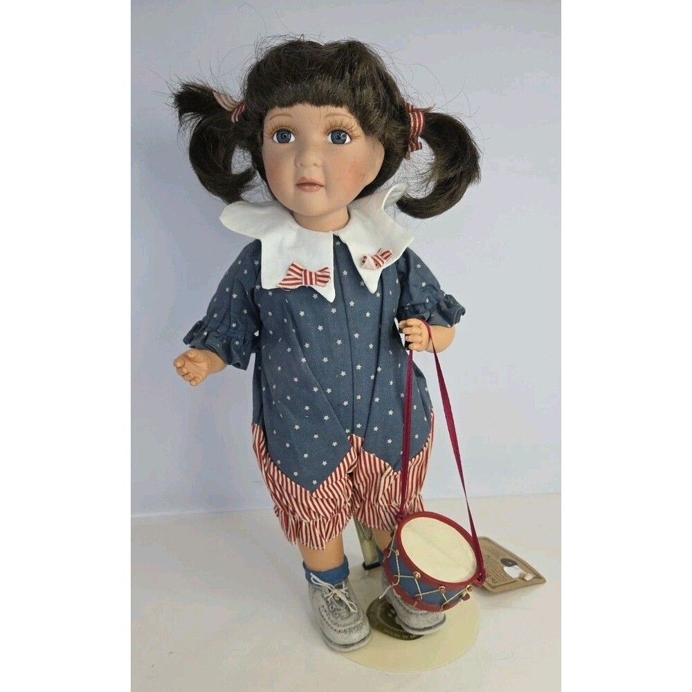 Little Girls & Boyds Annie Doll  w/Drum Only # 1822/2500 2002 **Hard To Find